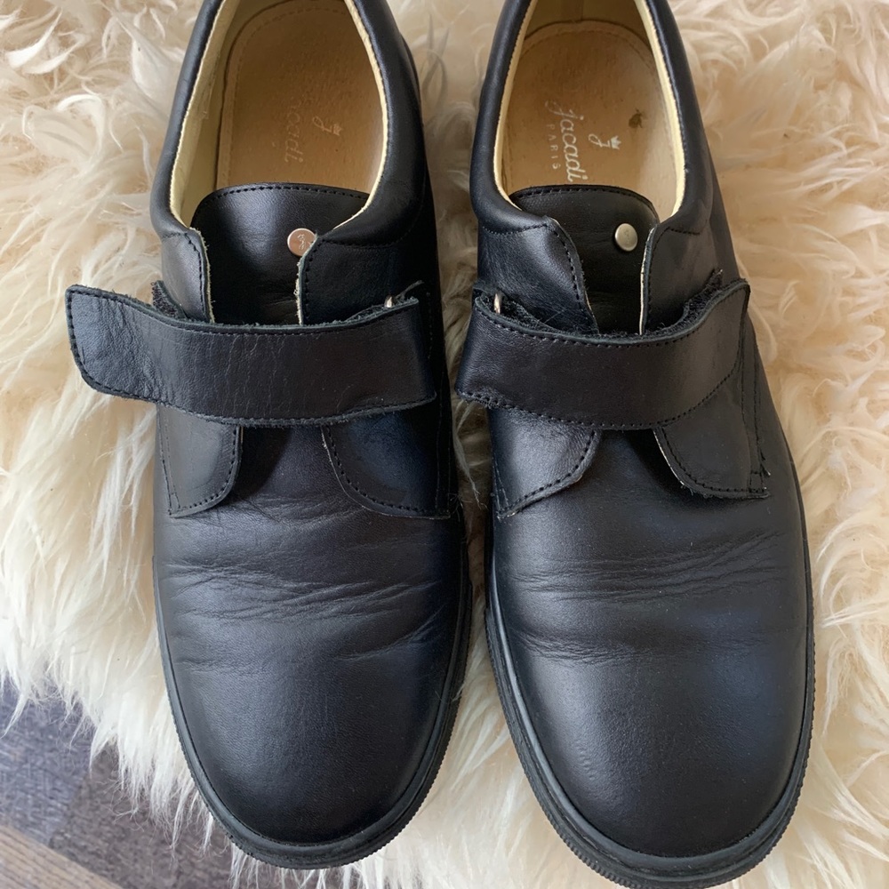 Jacadi black leather sneakers 39